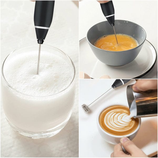 **2-in-1 USB Rechargeable Electric Milk Frother & Egg Whisk – Portable Coffee Beater for Frothing, Whisking & Versatile Kitchen Mixing**