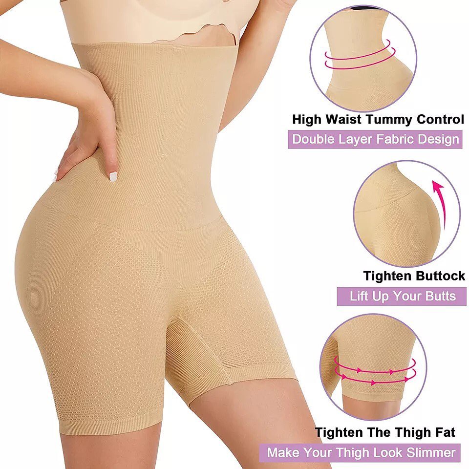 Seamless High-Waist Body Shaper for Women – Tummy Control & Lower Body Slimming Shapewear