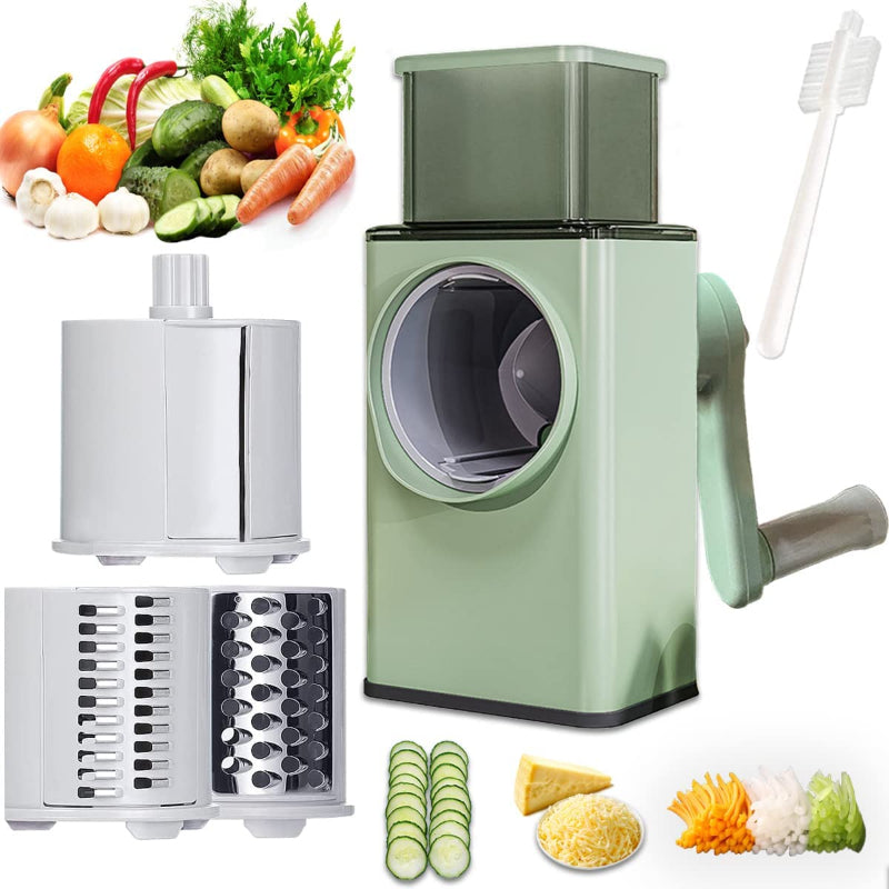 Manual Vegetable Chopper & Slicer – 4-in-1 Kitchen Tool