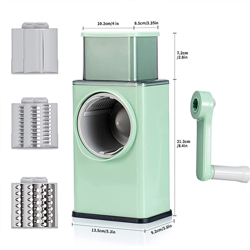 Manual Vegetable Chopper & Slicer – 4-in-1 Kitchen Tool