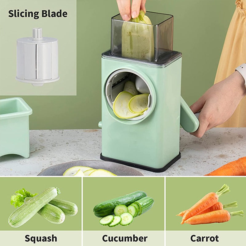 Manual Vegetable Chopper & Slicer – 4-in-1 Kitchen Tool