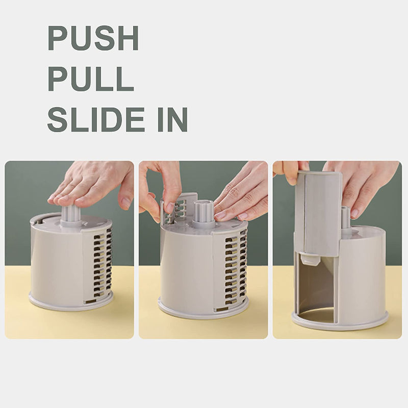 Manual Vegetable Chopper & Slicer – 4-in-1 Kitchen Tool