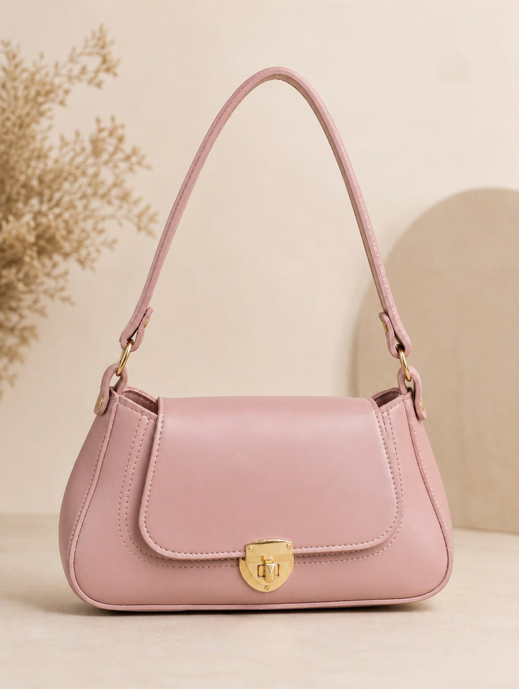 Elegant Women's Flap Shoulder Purse – Premium Leather-Look Finish