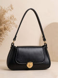 Elegant Women's Flap Shoulder Purse – Premium Leather-Look Finish